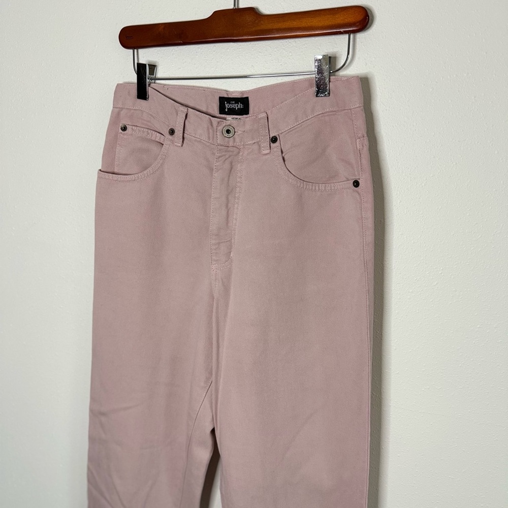 For Joseph Made USA Blush Pink Tencel Blend Best Jeans Slim Straight 29